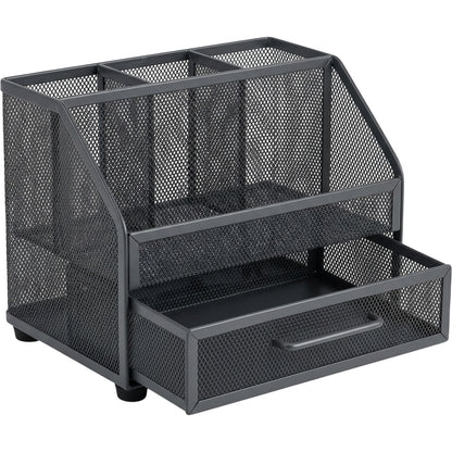 Movae Steel Mesh Desktop Organizer with 5 Storage Sections Charcoal - Product view
